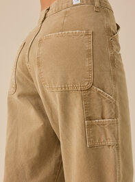 Ida High Rise Carpenter Pant Detail 4 - TULLABEE