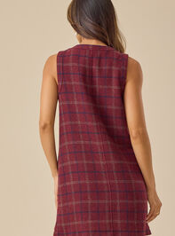 Tobias Plaid Mini Dress Detail 4 - TULLABEE