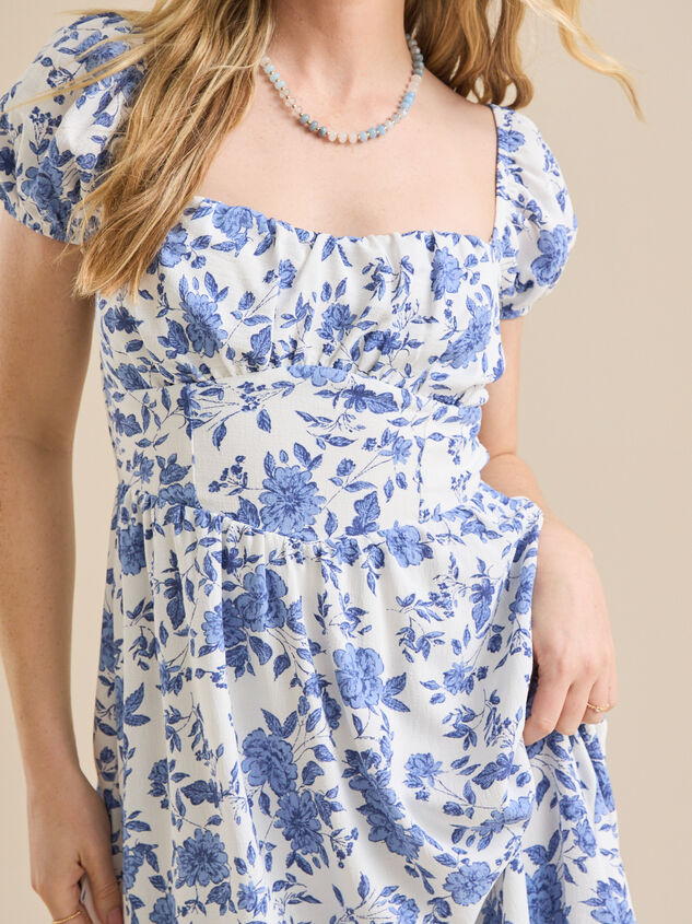 Natalie Floral Maxi Dress Detail 3 - TULLABEE