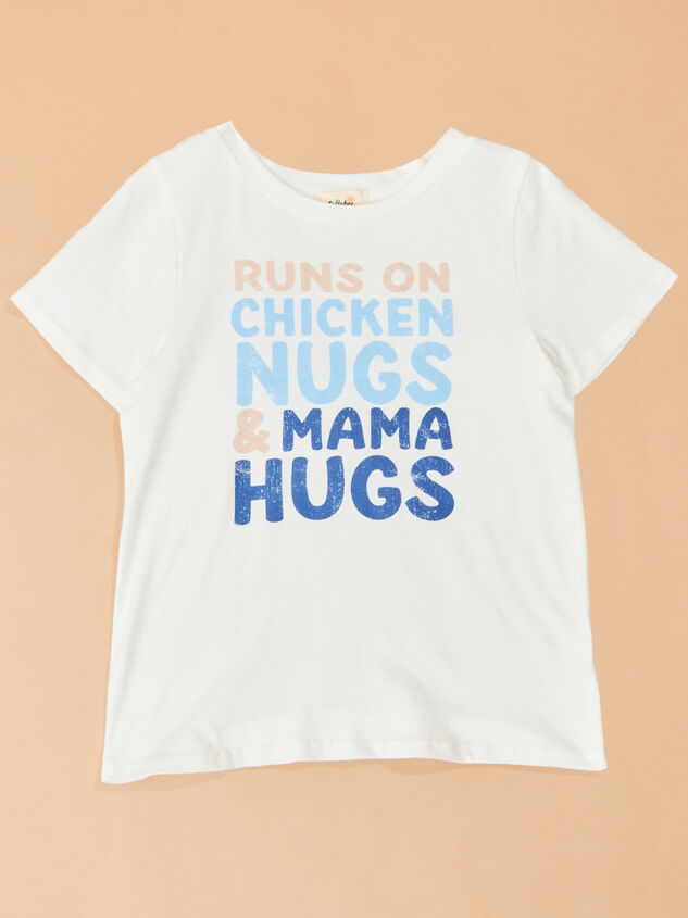 Chicken Nugs & Mama Hugs Tee Detail 2 - TULLABEE