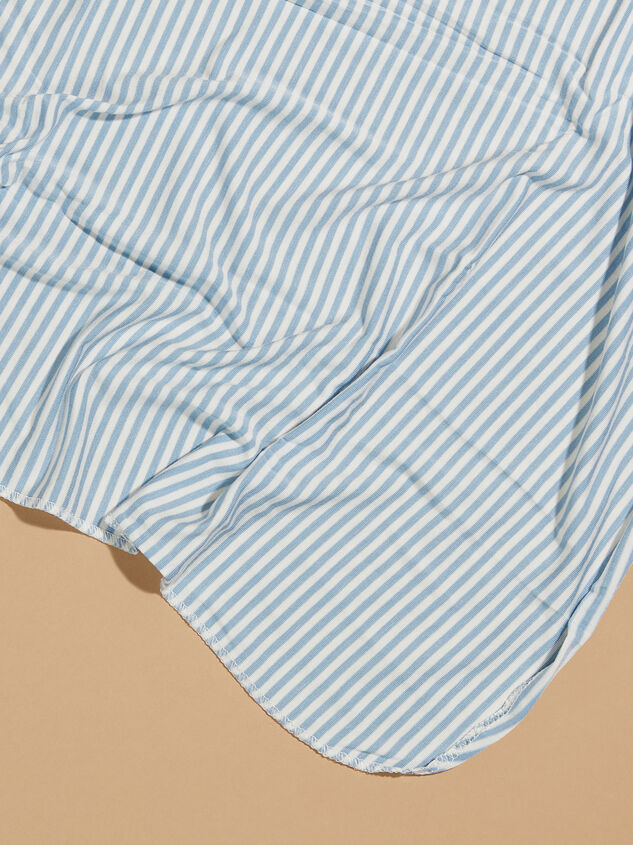 Dreamy Striped Swaddle Detail 2 - TULLABEE