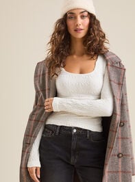 Blaire Seamless Floral Long Sleeve Cami Detail 5 - TULLABEE