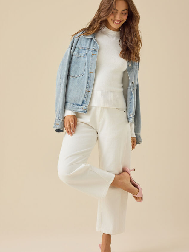 Mallory Mock Neck Sweater Detail 3 - TULLABEE