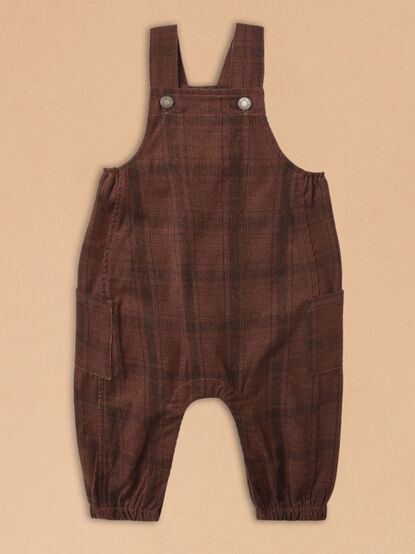 Lawson Plaid Corduroy Overalls by Rylee + Cru - TULLABEE