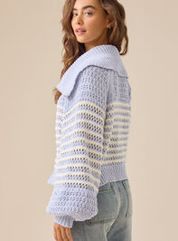 Allyson Striped Zip Up Detail 6 - TULLABEE