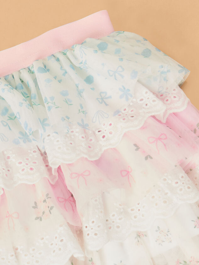 Floral and Lace Tutu Skirt Detail 2 - TULLABEE