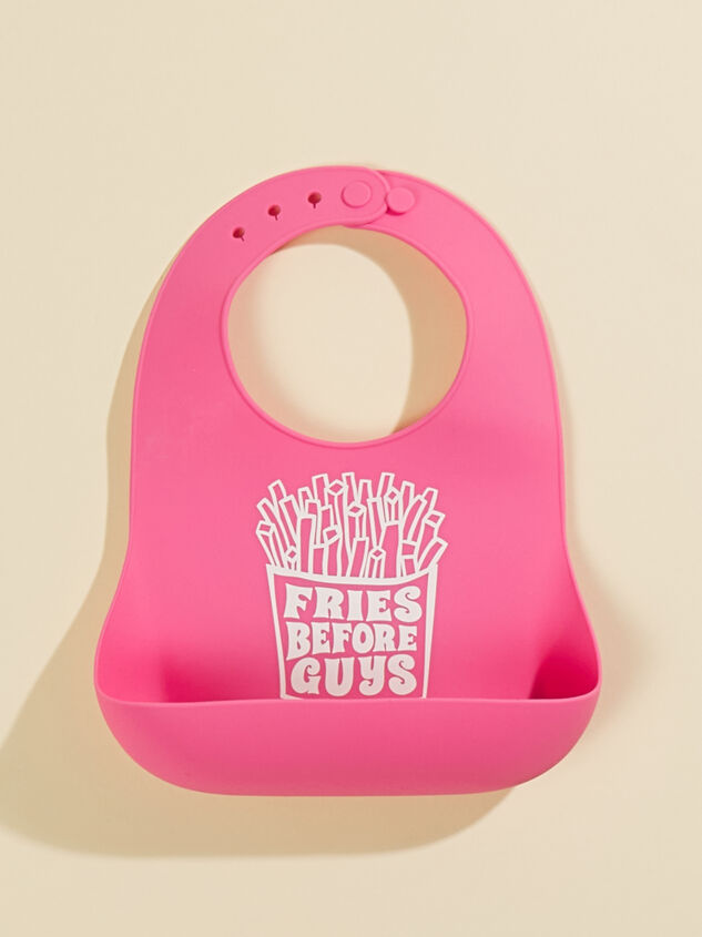 Fries Before Guys Silicone Bib - TULLABEE