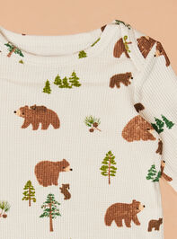 Bennett Bear Bodysuit Detail 2 - TULLABEE
