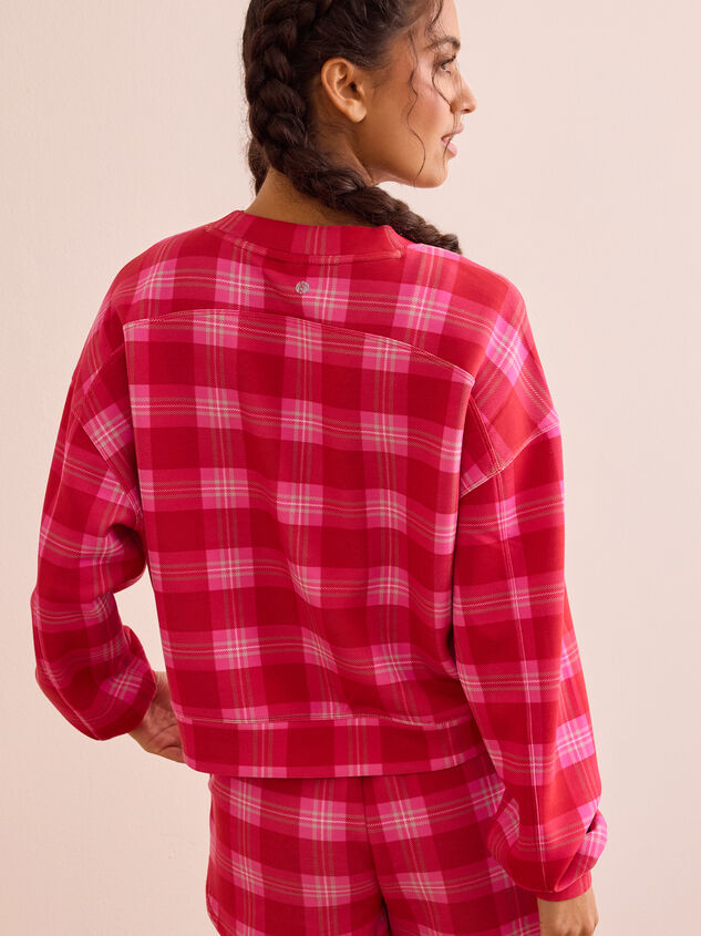Supersoft Crew Plaid Pullover Detail 6 - TULLABEE