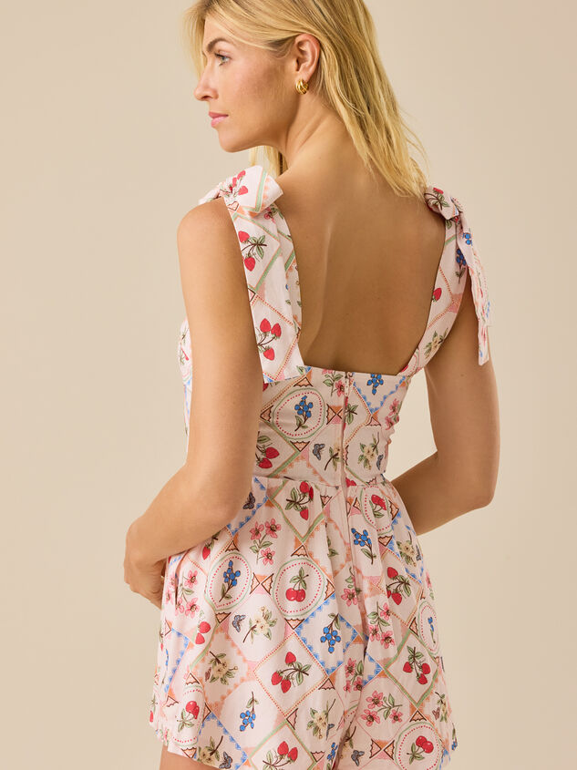 Mykonos Printed Romper Detail 6 - TULLABEE