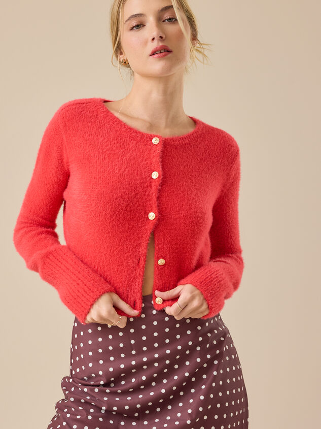 Milani Bow Button Cardigan Detail 3 - TULLABEE