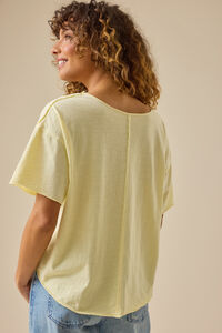 Hannah Slub Voop Tee Detail 5 - Altar'd State