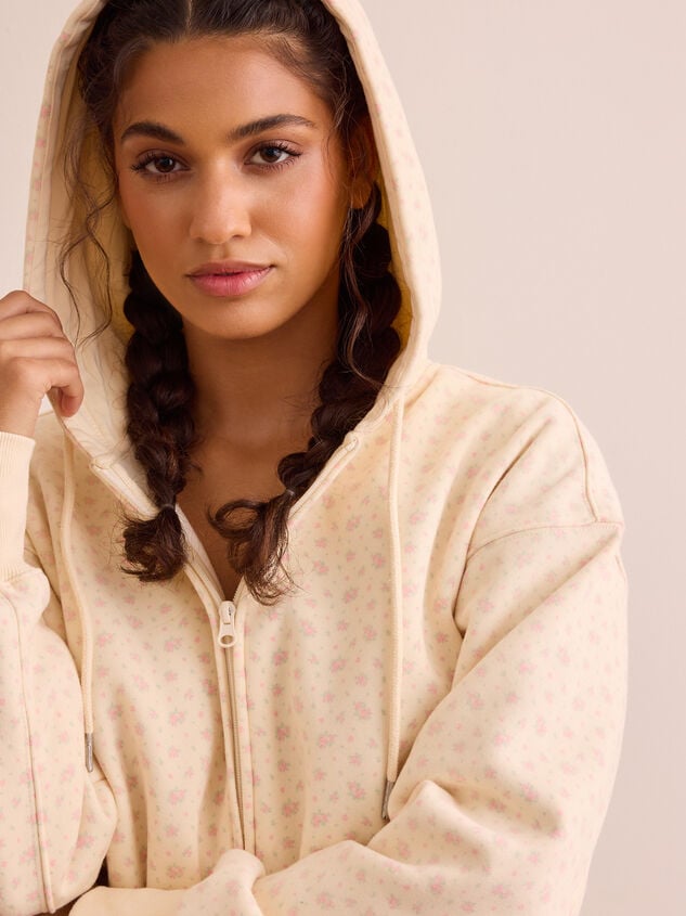 Rosy Ridge Fleece Romper Detail 5 - TULLABEE