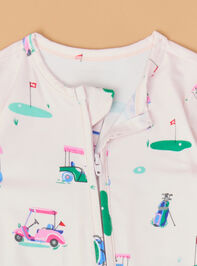 Vivian Vintage Golf Ruffle Footie Detail 3 - TULLABEE