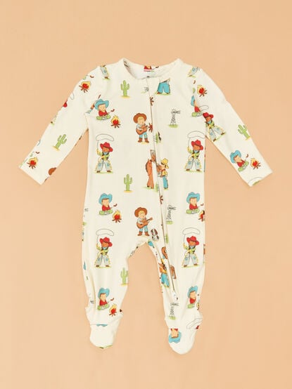 Vintage Cowboy Footie - TULLABEE