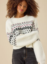 Nyla Fair Isle Sweater Detail 3 - TULLABEE