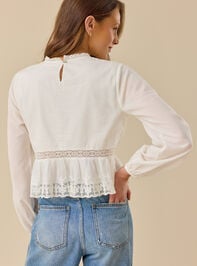 Anne Beaded Lace Top Detail 3 - TULLABEE