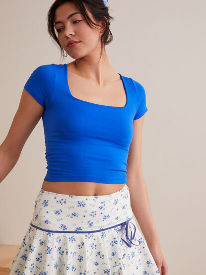 Square Up Short Sleeve Top - TULLABEE