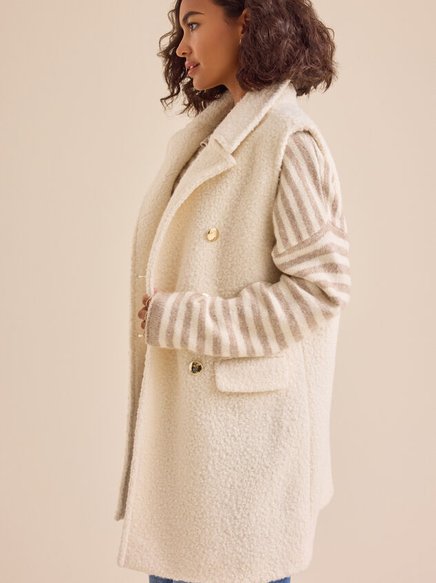 Londie Boucle Vest Detail 4 - TULLABEE