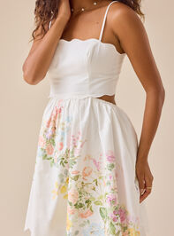 Thea Floral Mini Dress Detail 4 - TULLABEE