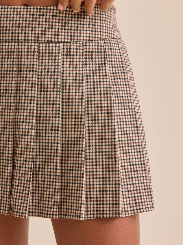 Paiton Plaid Cheer Skirt Detail 2 - TULLABEE