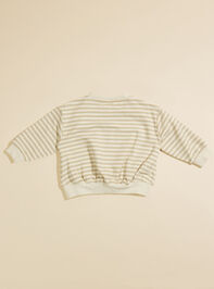 Owen Striped Sweatshirt by Quincy Mae Detail 2 - TULLABEE