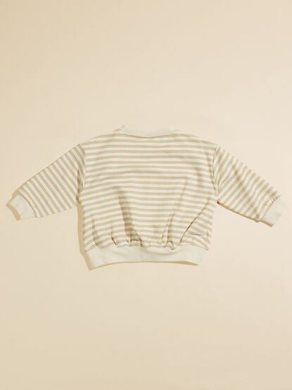 Owen Striped Sweatshirt by Quincy Mae - TULLABEE