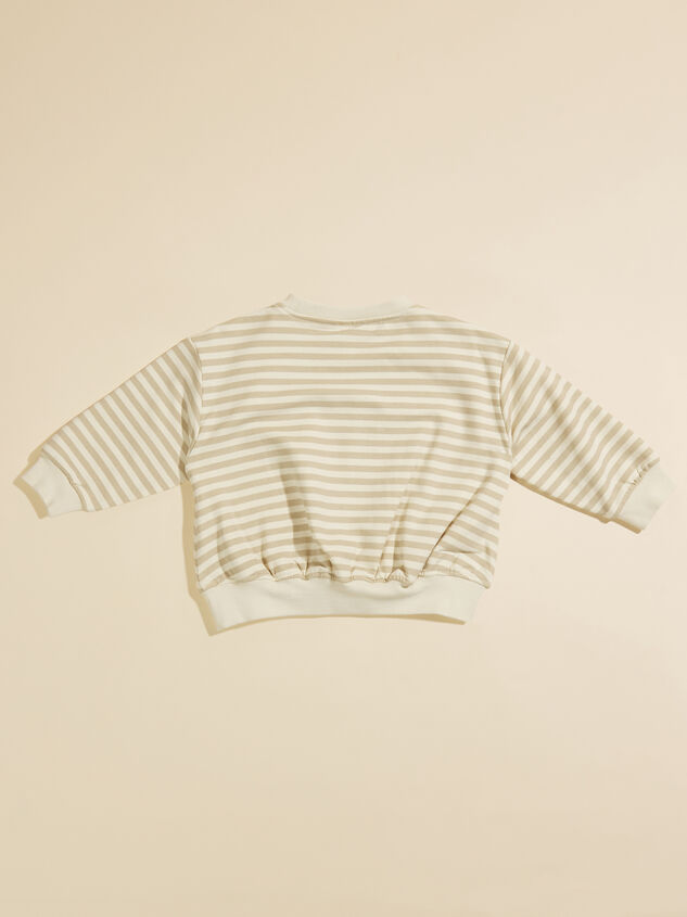 Owen Striped Sweatshirt by Quincy Mae Detail 2 - TULLABEE