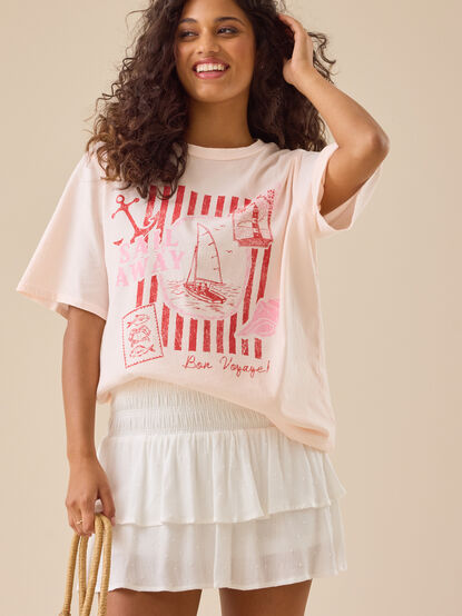 Sail Away Oversize Graphic Tee - TULLABEE