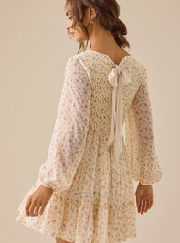 Chelly Floral Mini Dress Detail 2 - TULLABEE