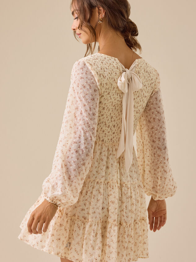 Chelly Floral Mini Dress Detail 2 - TULLABEE