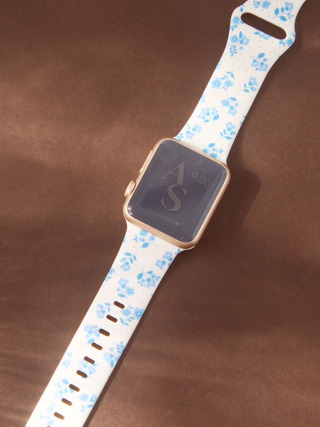 Floral Smart Watch Band Detail 2 - TULLABEE