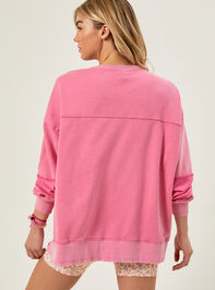 Take A Stand Oversized Pullover Detail 5 - TULLABEE