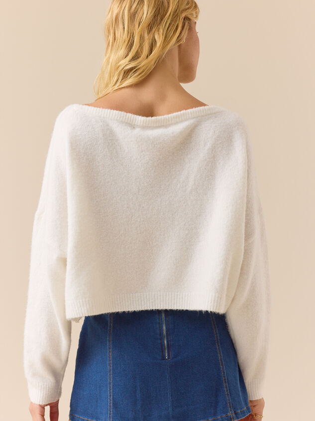 Ainsley Boat Neck Sweater Detail 5 - TULLABEE