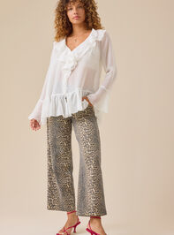 Patricia Chiffon Ruffle Top Detail 2 - TULLABEE