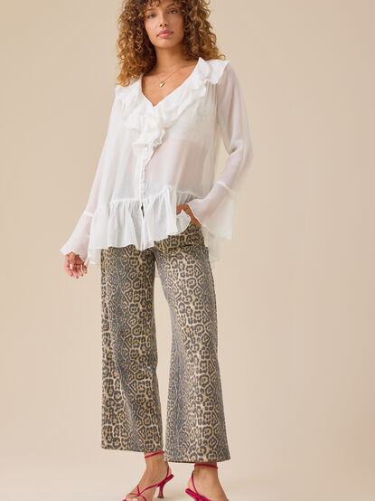 Patricia Chiffon Ruffle Top - TULLABEE