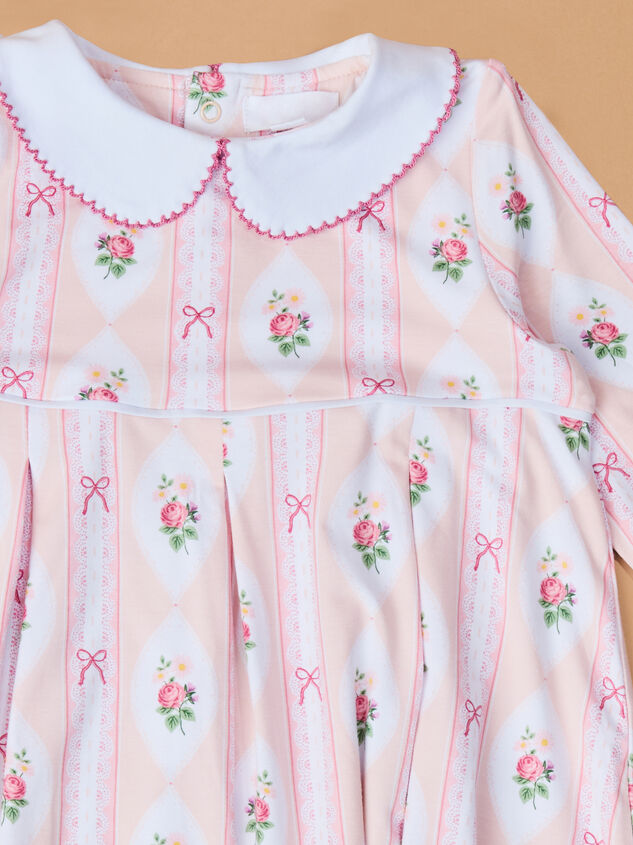 Ogee Floral Pleated Dress Detail 2 - TULLABEE