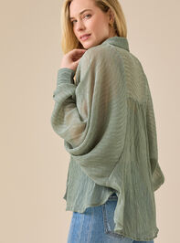 Arie Chiffon Button Down Top Detail 4 - TULLABEE