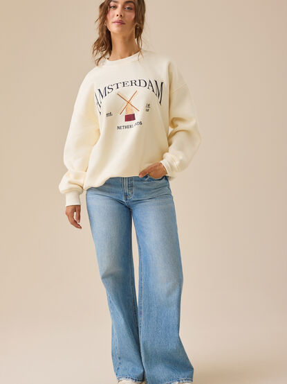 Amsterdam Embroidered Sweatshirt - TULLABEE