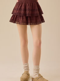 Raleigh Layered Lace Shorts Detail 2 - TULLABEE