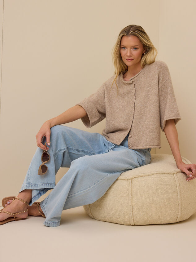 Eloise Roll Neck Cardigan - TULLABEE