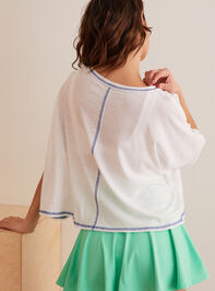 Work It Out Boxy Tee Detail 4 - TULLABEE
