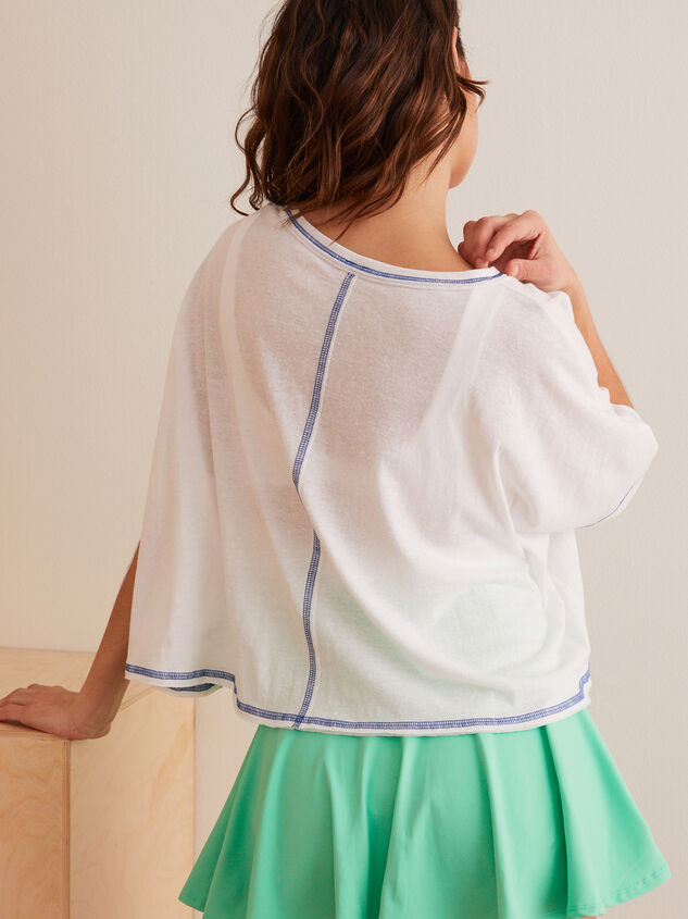 Work It Out Boxy Tee Detail 4 - TULLABEE