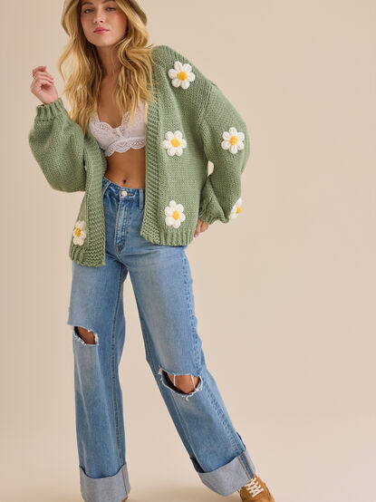 Jennie 3D Flower Cardigan - TULLABEE