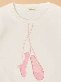 Ballet Slipper Sweatshirt Detail 2 - TULLABEE
