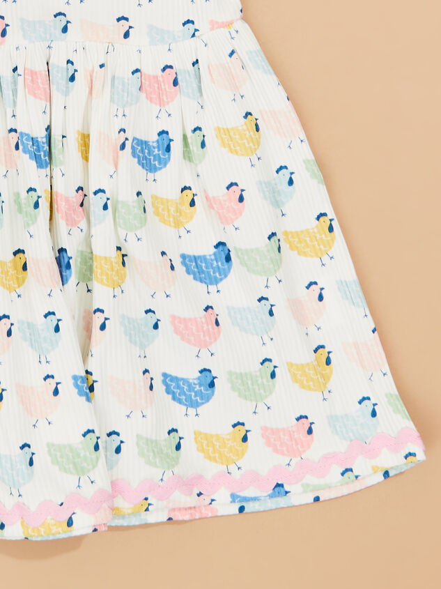 Chicken T-Shirt Dress by Mud Pie Detail 3 - TULLABEE