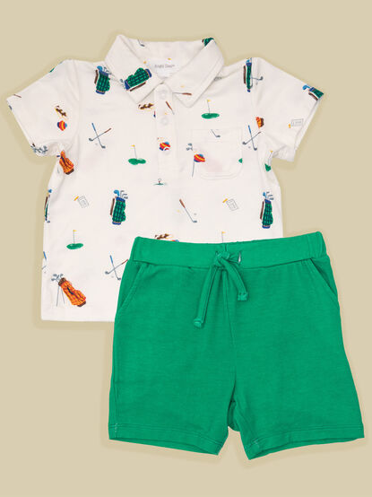 Golf Baby Polo and Shorts Set - TULLABEE