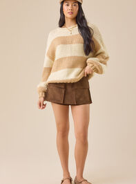 Fawn Striped Sweater Detail 3 - TULLABEE