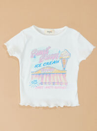 Sweet Scoops Tee Shirt Detail 2 - TULLABEE