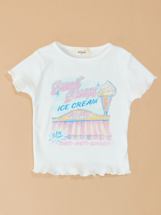 Sweet Scoops Tee Shirt Detail 2 - TULLABEE
